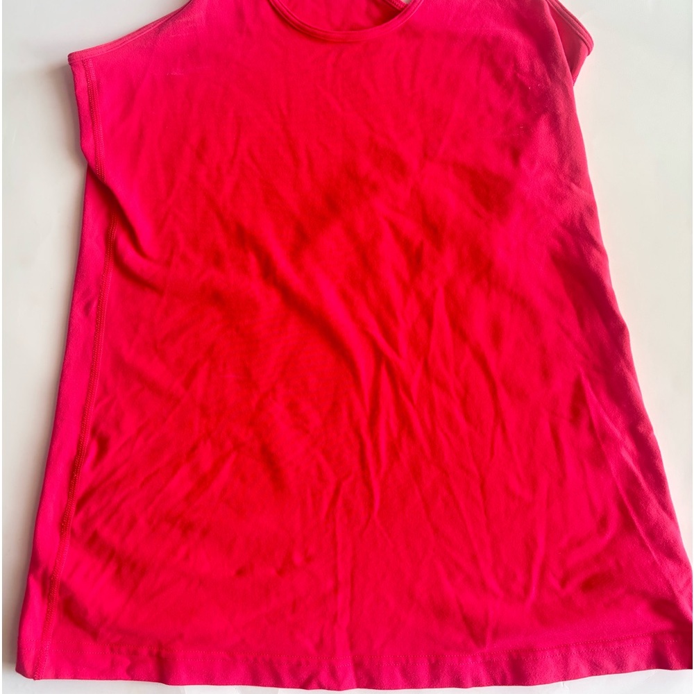 10 Lululemon Cool Racerback tank top BOOM JUICE workout shirt hot pink stretch - Picture 7 of 10